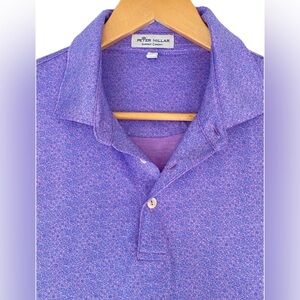 Peter Millar Polo Shirt Mens Medium Purple Golf